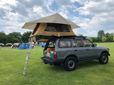 アウトドアパークみちのく　フレックスドリーム　flexdream　キャンプ　ヨガ　アウトドア　車中泊　みちのく湖畔公園　ランドクルーザー　８０　 (11)